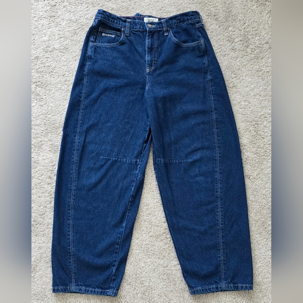 BDG Urban Outfitters Cinch-Back Baggy Barrel Leg Jeans Size 31W
